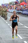 Pauline Munro finishing the BUPA Great North Run.